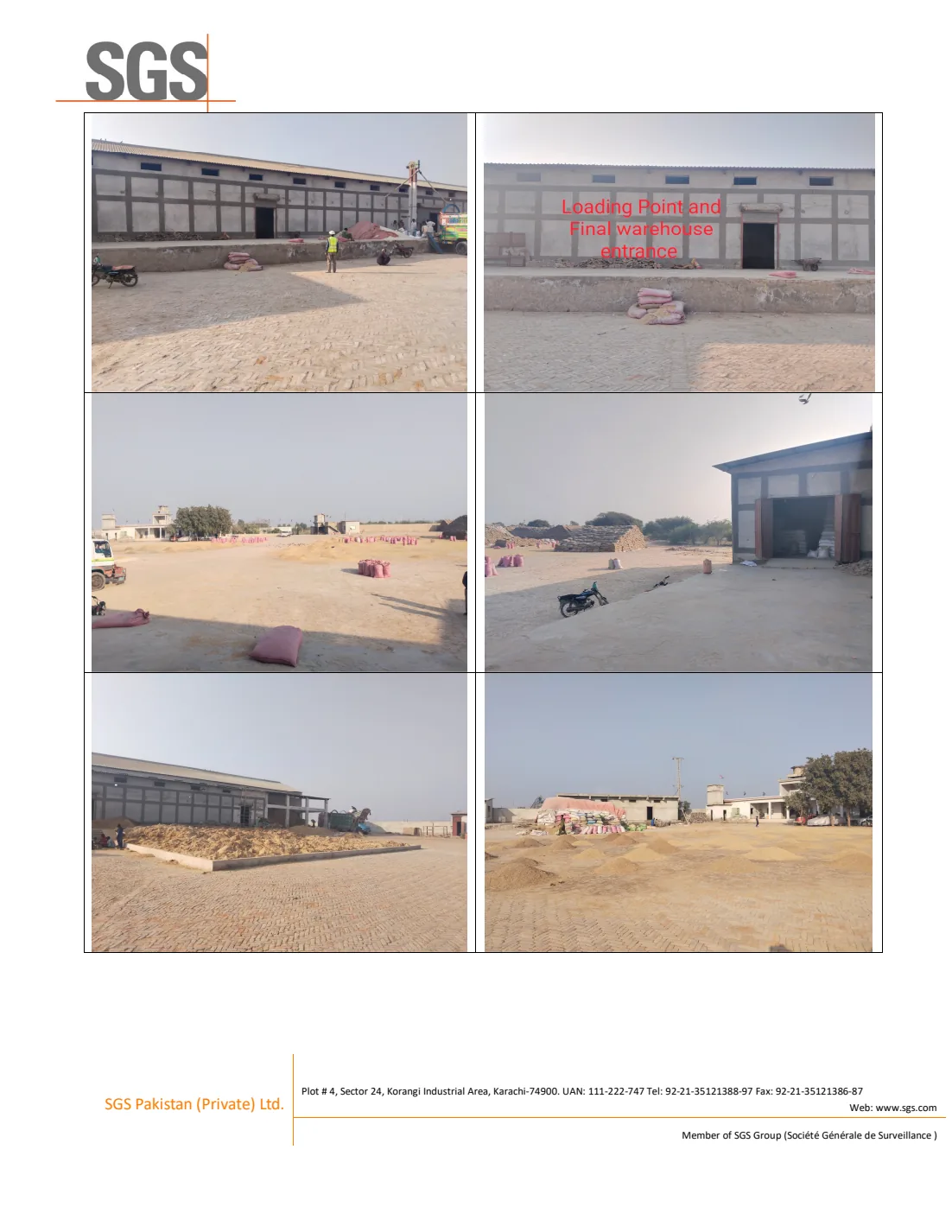 HAS Trading Karachi mill exterior, truck loading bay