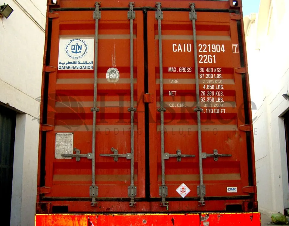 HAS Trading truck being loaded with rice bags in Karachi